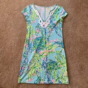 Lily Pulitzer Blue and Green Dress XS